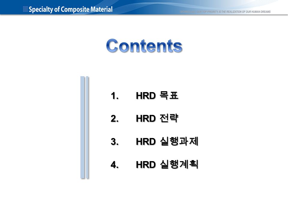 HRD 목표 HRD 전략 HRD 실행과제 HRD 실행계획