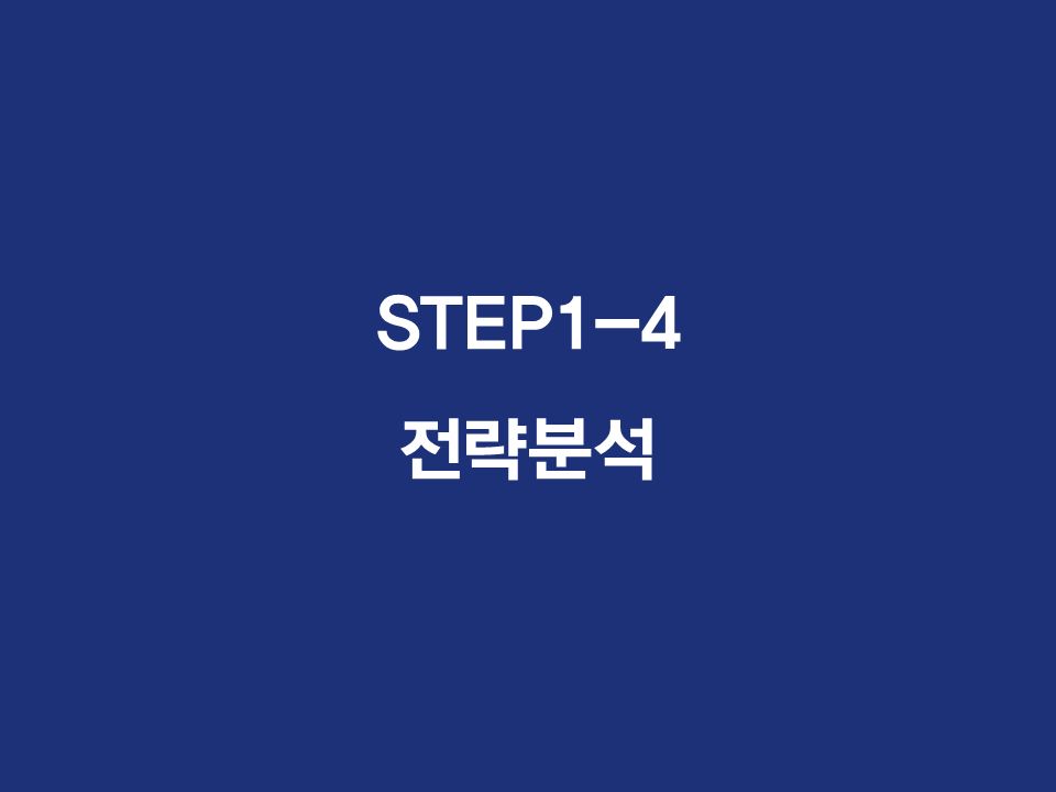 STEP1-4 전략분석