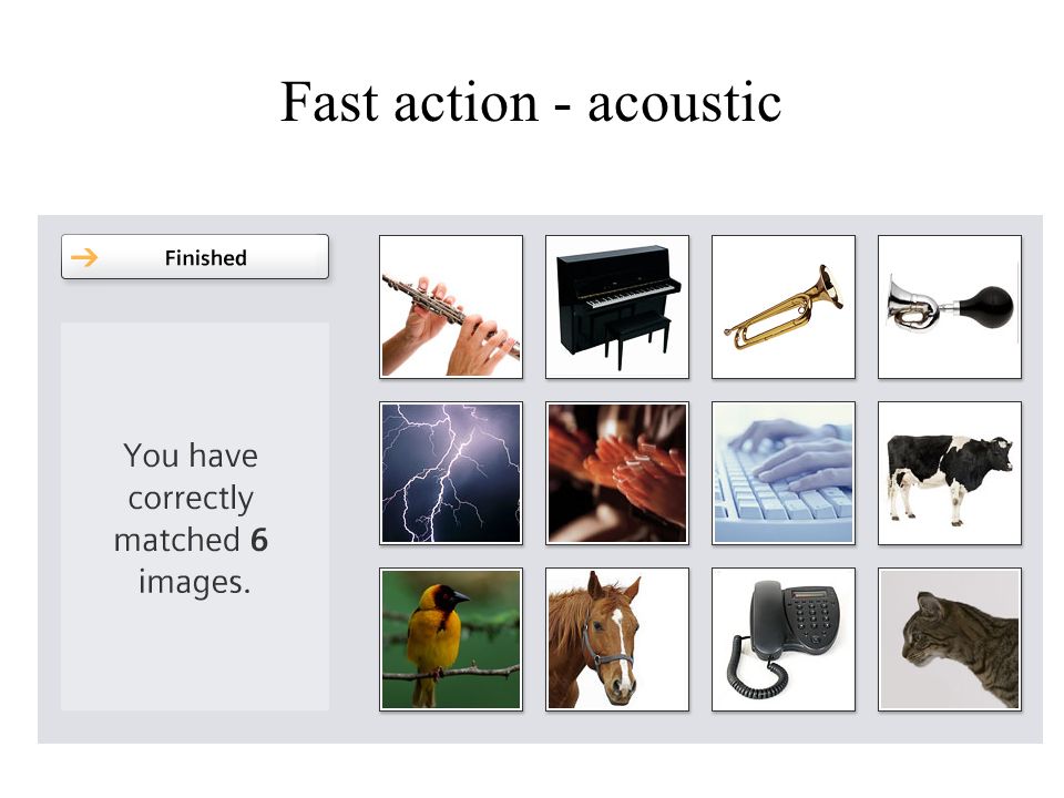 Fast action - acoustic