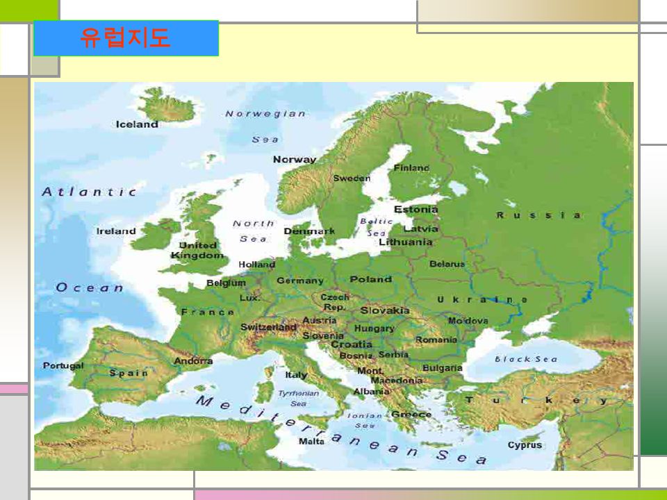 동유럽 지도
